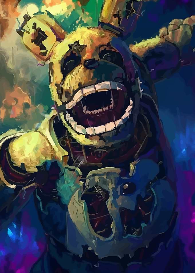 Springtrap Animatronic Digital Art