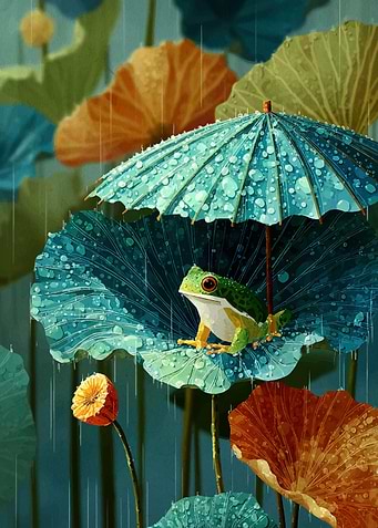Rainy Day Umbrella for One