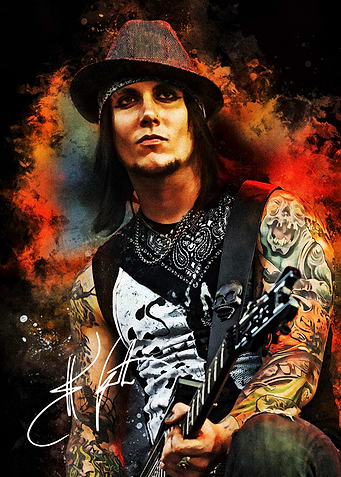 Synyster Gates Portrait with Guitar