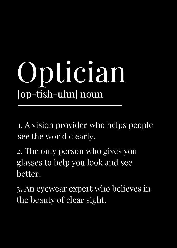 Funny Optician Definition