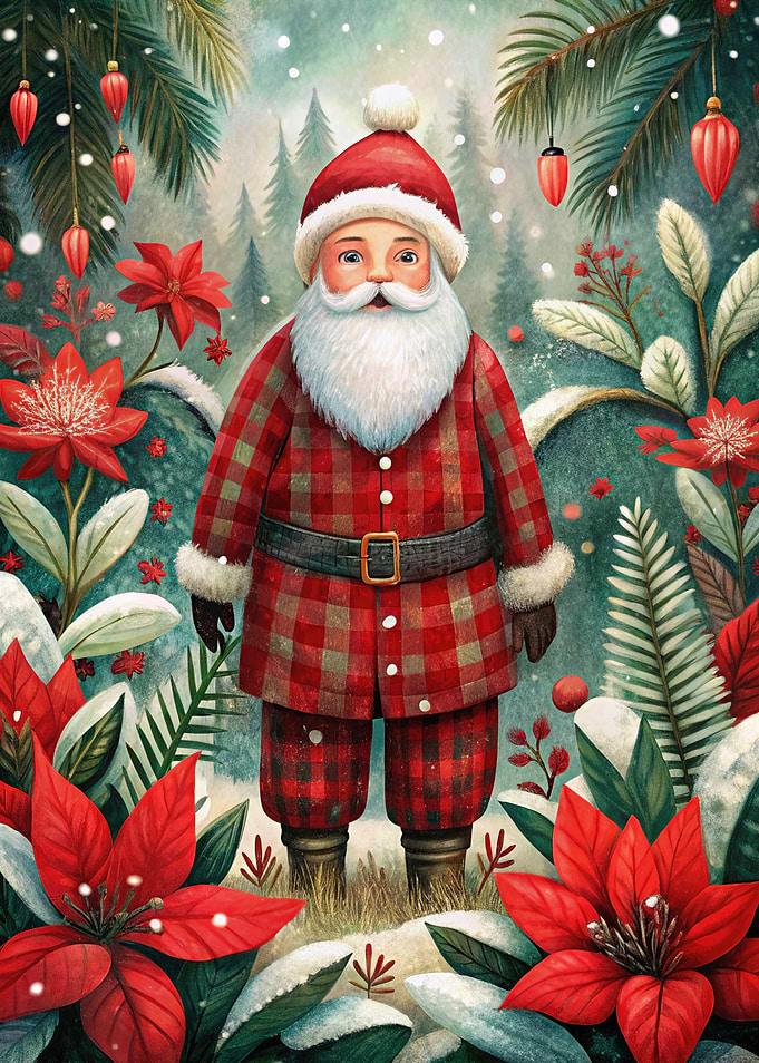 Santa Claus in a Winter Wonderland
