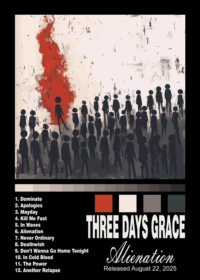 Three Days Grace - Alienation Album Art