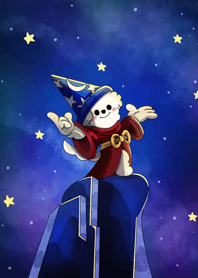 Wizard Dog on Building Top