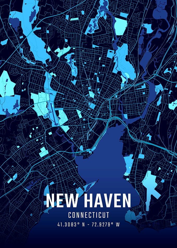 New Haven Midnight City Map