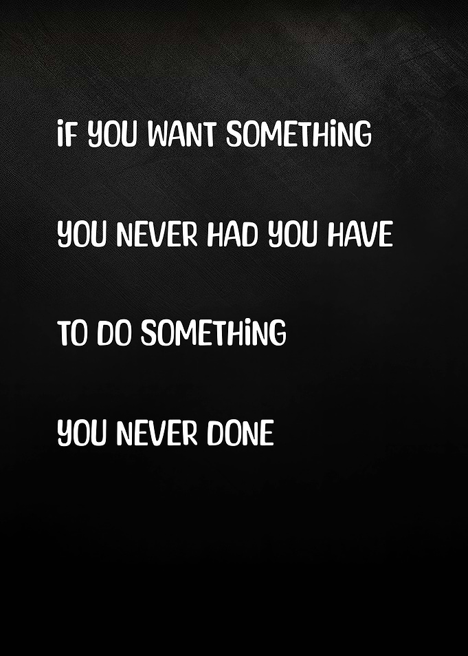 Inspirational Quote on Black Background