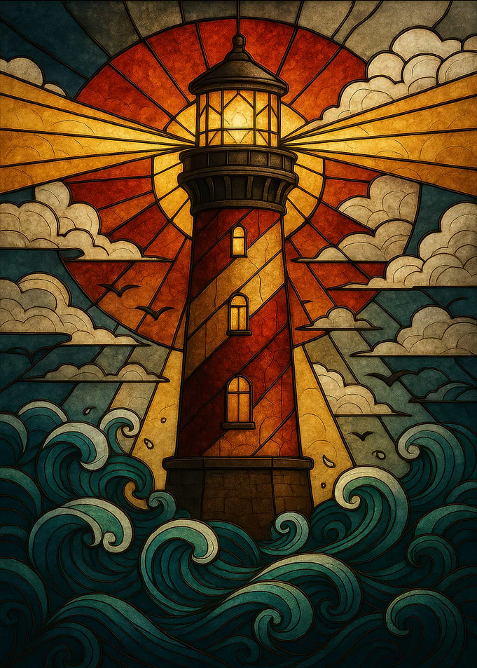Stained Glass Lighthouse