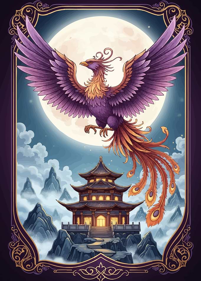 Phoenix Asian Temple Moon