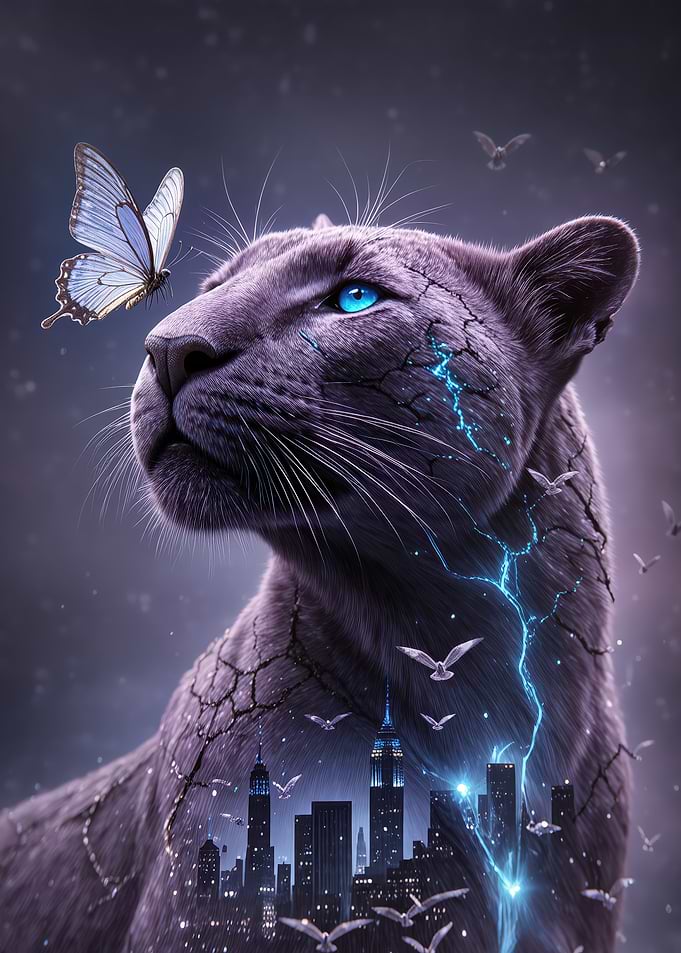 Panther Double Exposure