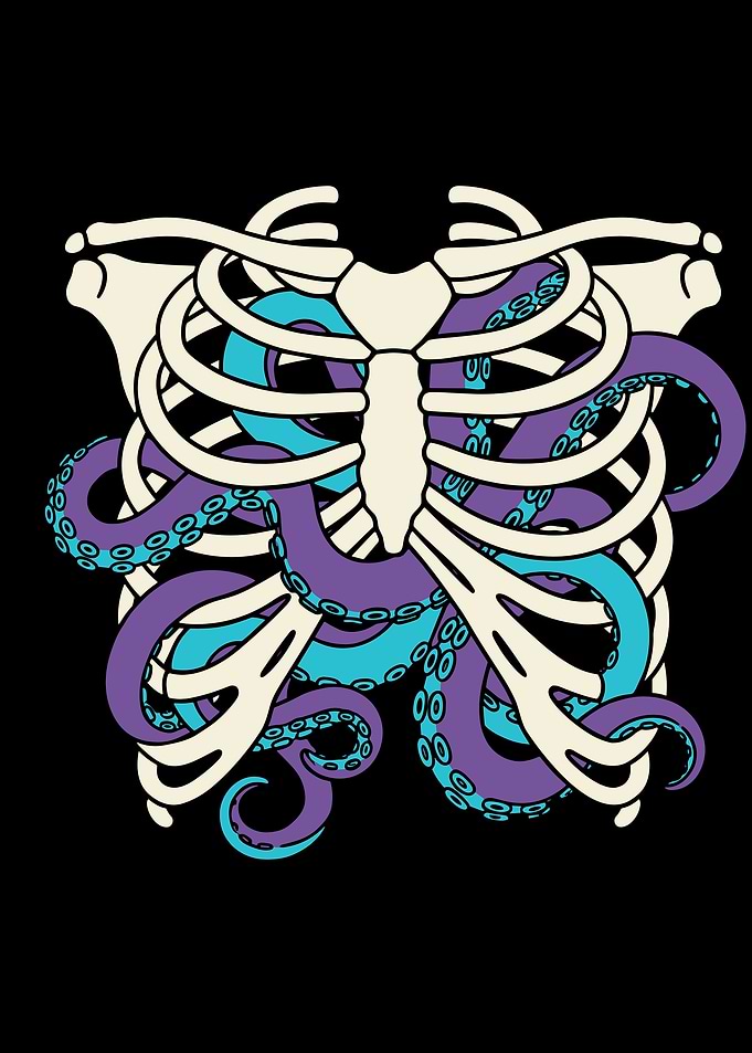 Octopus Ribcage Graphic