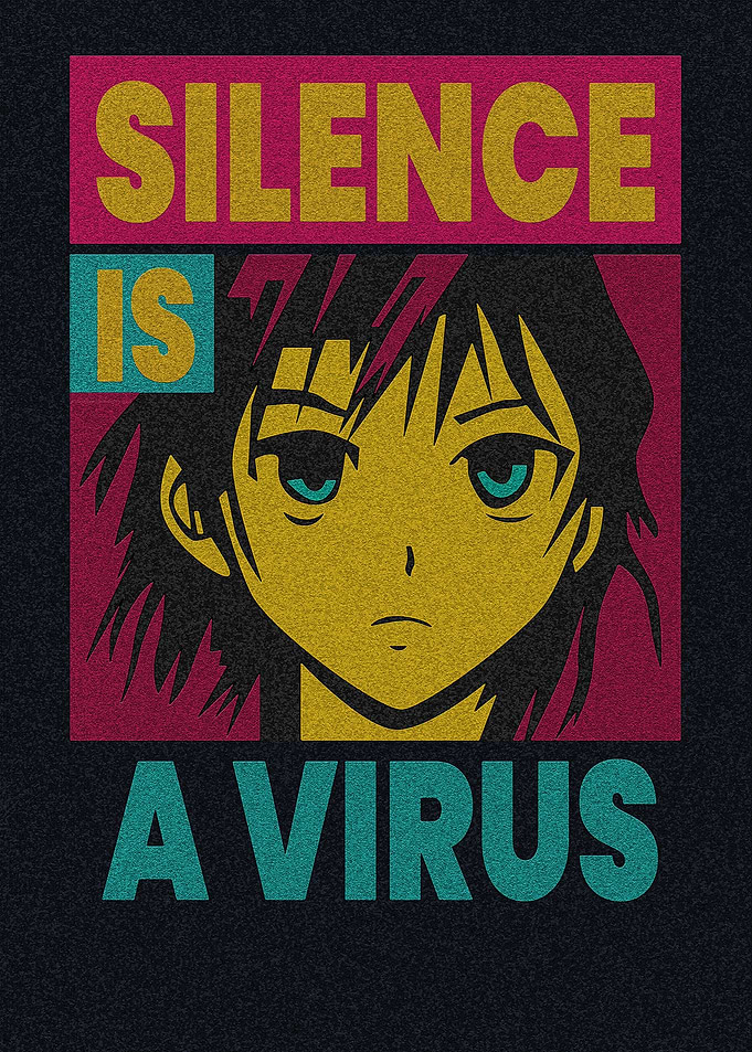 Silence is a Virus Anime Poster