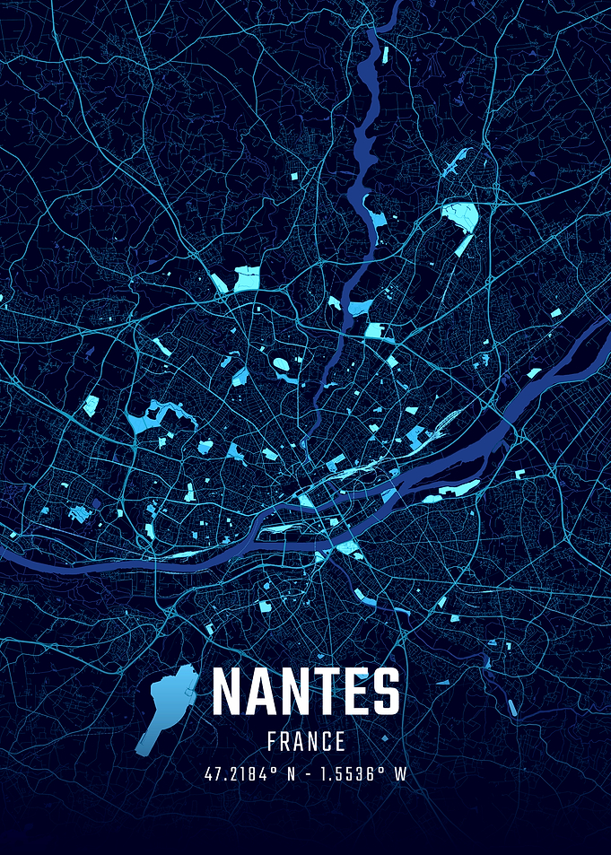Nantes Midnight City Map