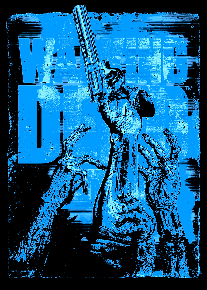 The Walking Dead Blue Graphic