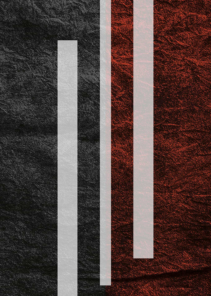 Abstract Black, Red, and White Stripes