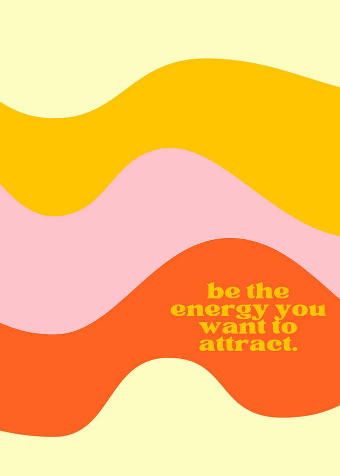 Motivational Wavy Abstract Art
