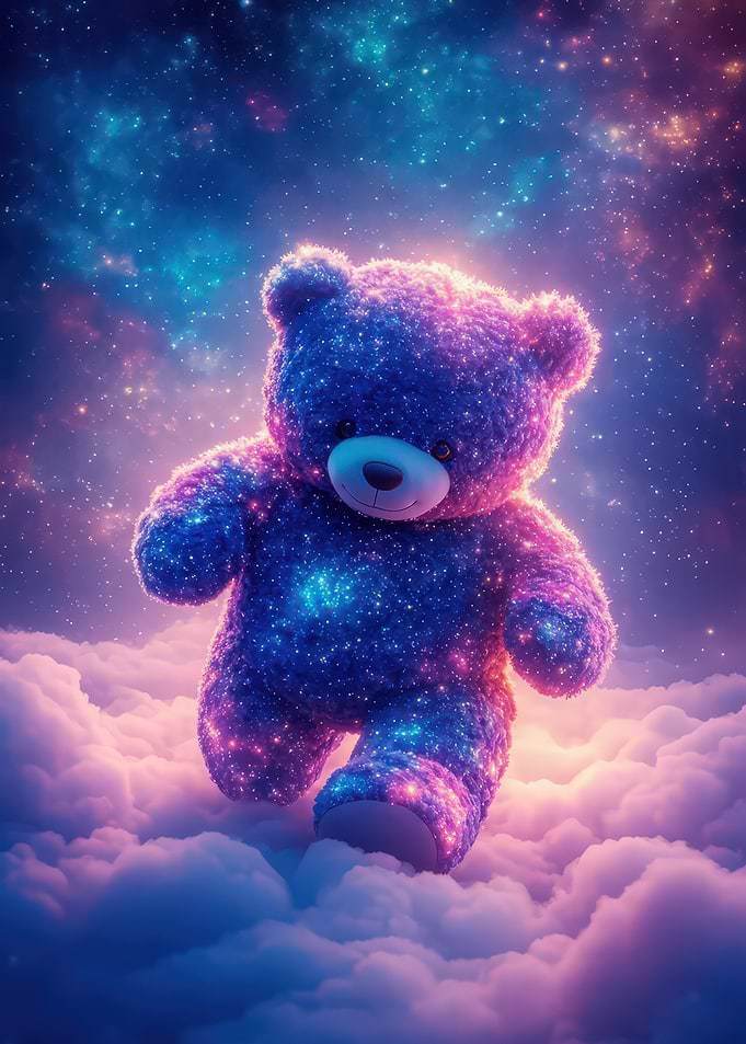 Cosmic Teddy Bear in the Clouds
