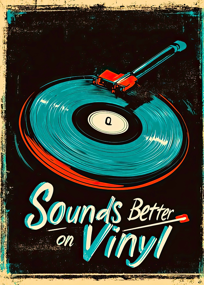 Sounds Better on Vinyl Poster