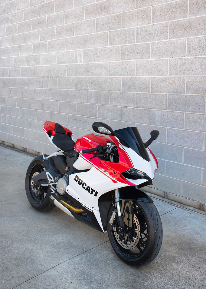 Ducati Motorcycle Red and White