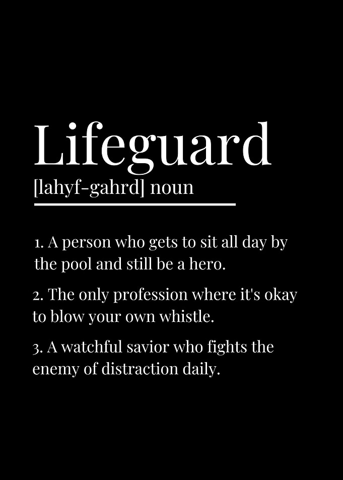 Funny Lifeguard Definition