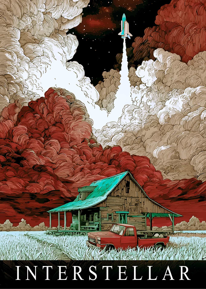 Interstellar Movie Poster Art