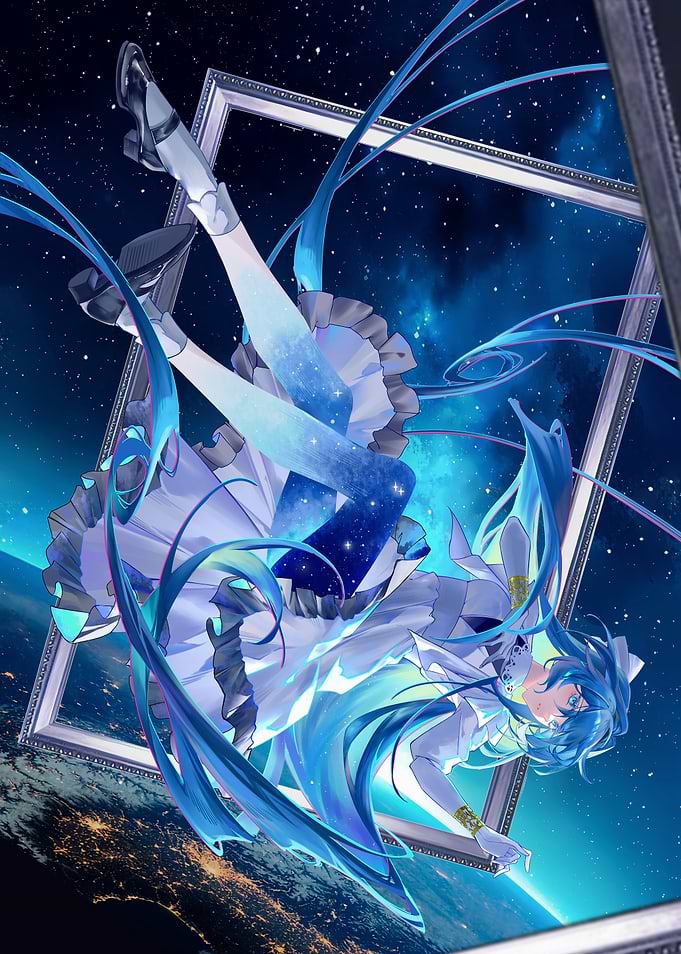 Girl in Space Frame