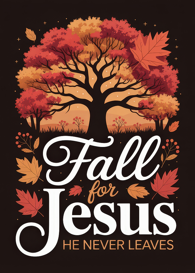 Fall for Jesus He Never Leaves