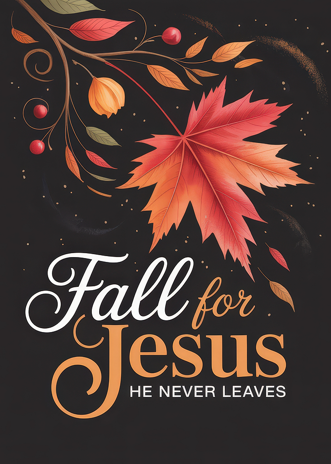 Fall for Jesus He Never Leaves