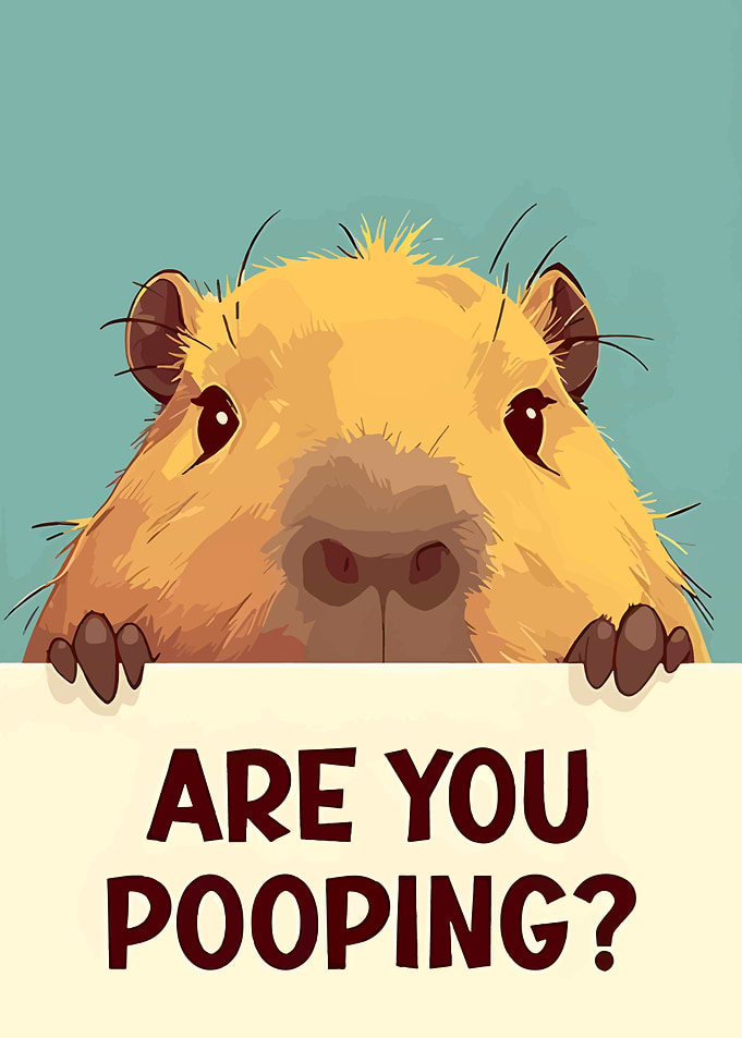 Capybara with Funny Question