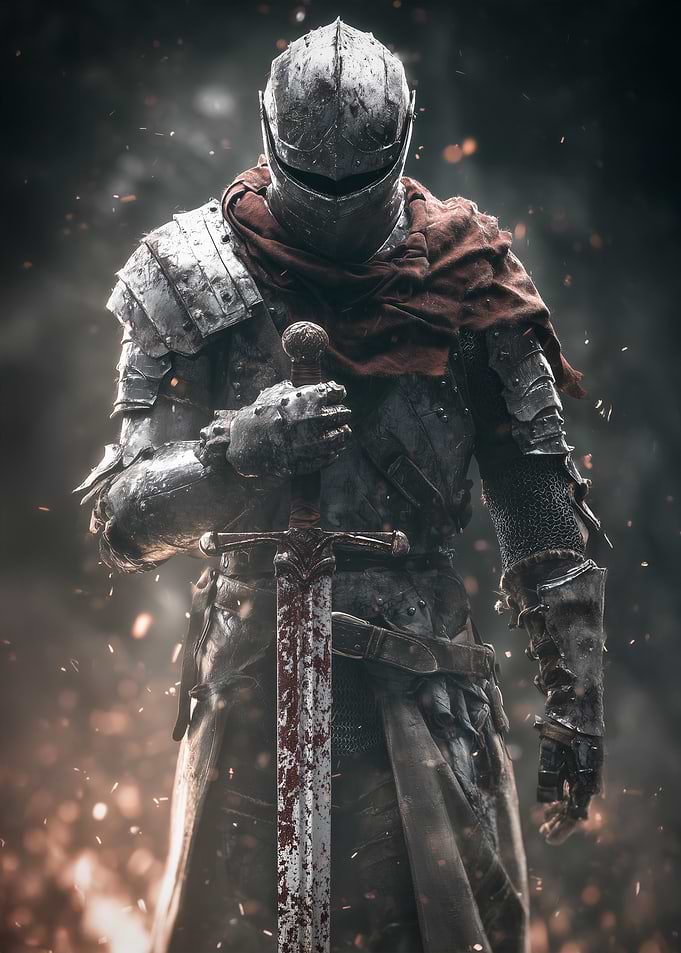 Armored Knight with Sword