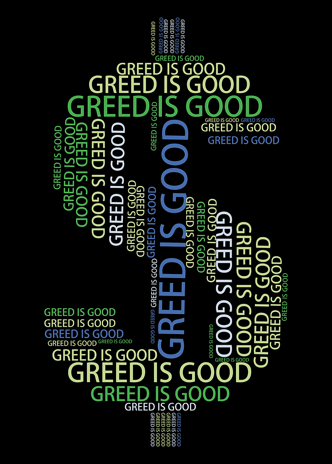 Greed is Good Dollar Sign