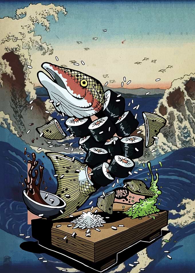 Sushi Fish Wave