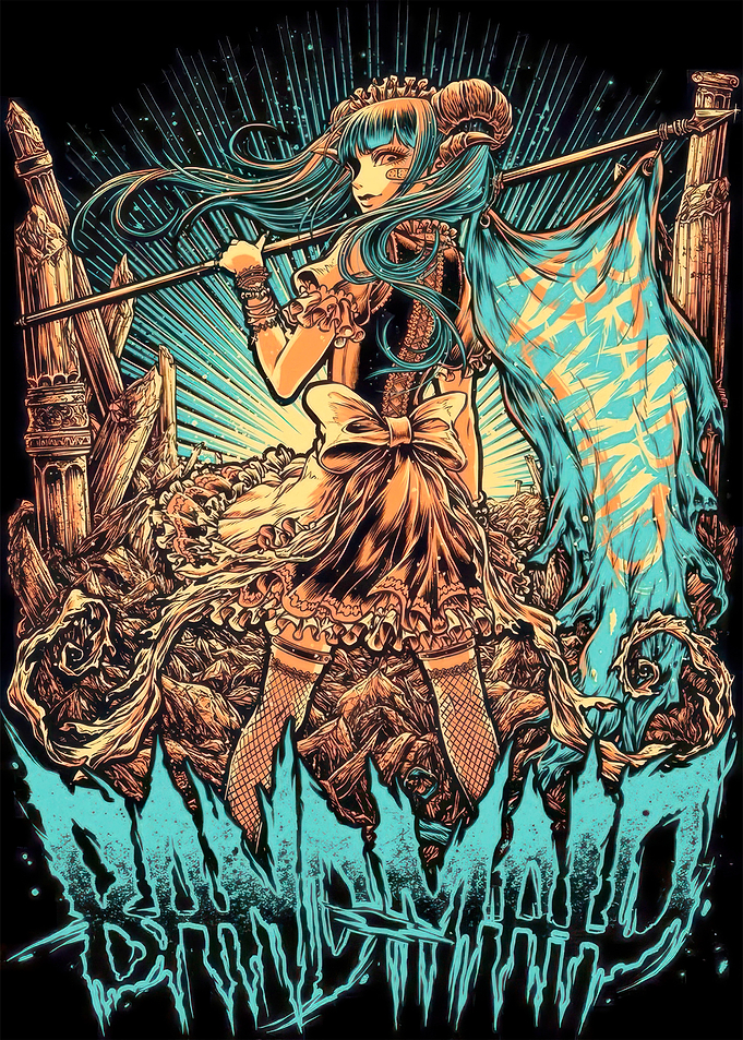 Band-Maid Anime Style Illustration