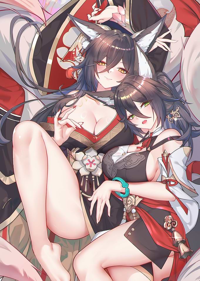 Anime Girls with Fox Ears