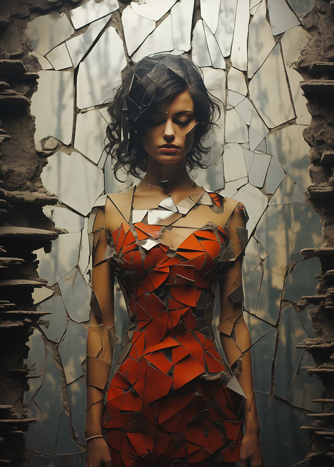 Woman in Red Dress