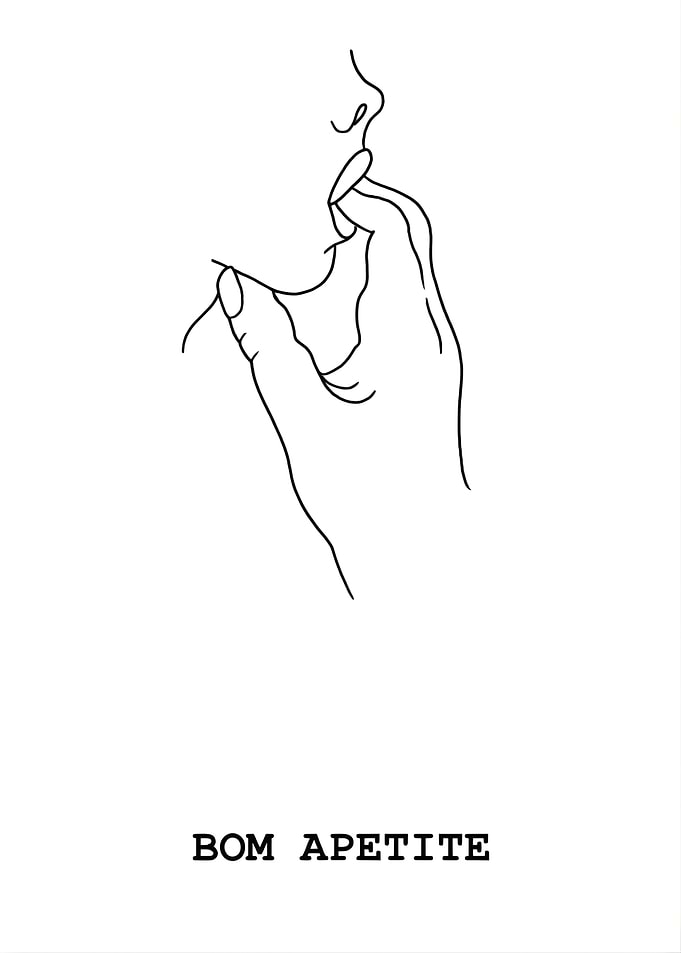 Bom Apetite Line Art