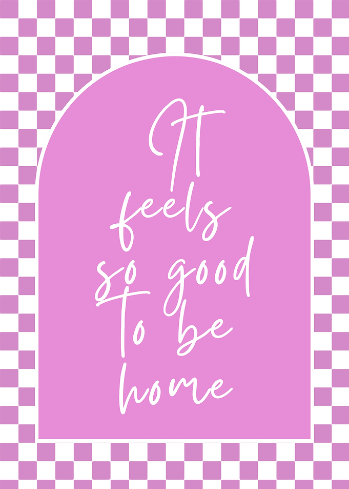 It feels so good to be home