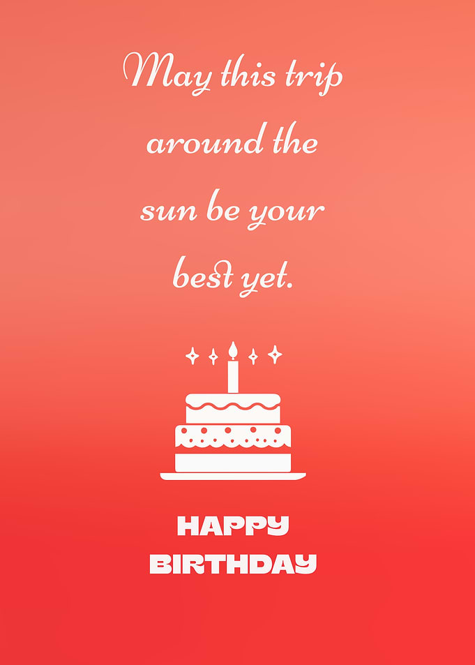 Happy Birthday Card with Cake