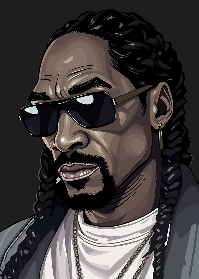 Snoop Dogg Portrait Illustration