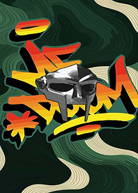 MF DOOM Mask Graffiti Art