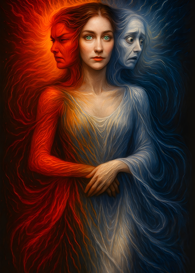 Dual Emotions Portrait