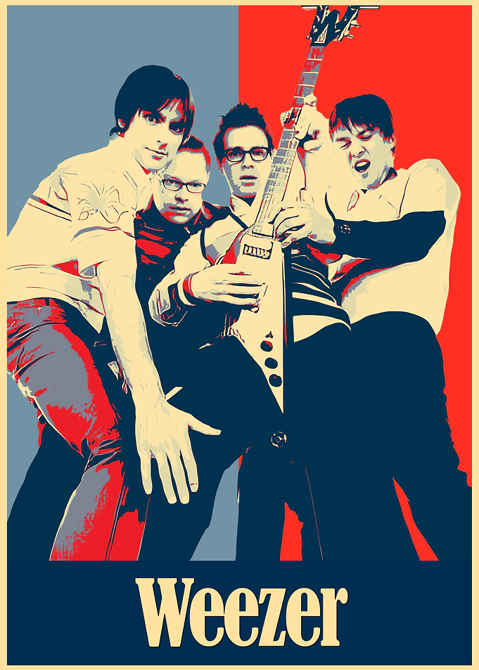 Weezer Band Poster