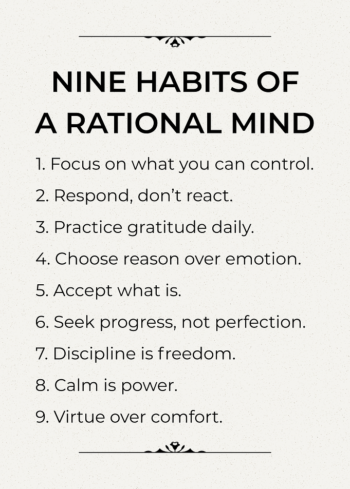 Nine Habits of a Rational Mind