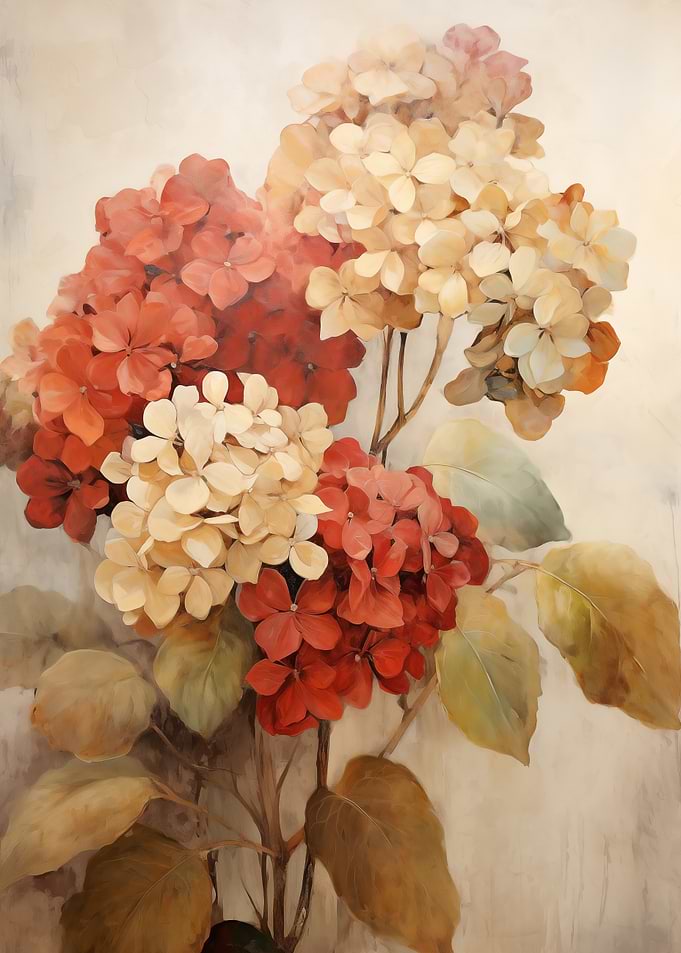Hydrangea Floral Painting