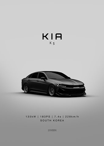 Kia K5 Car Illustration