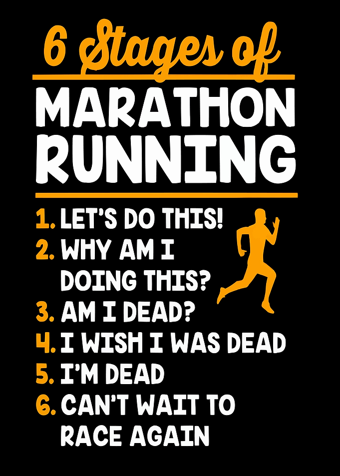 6 Stages of Marathon Running