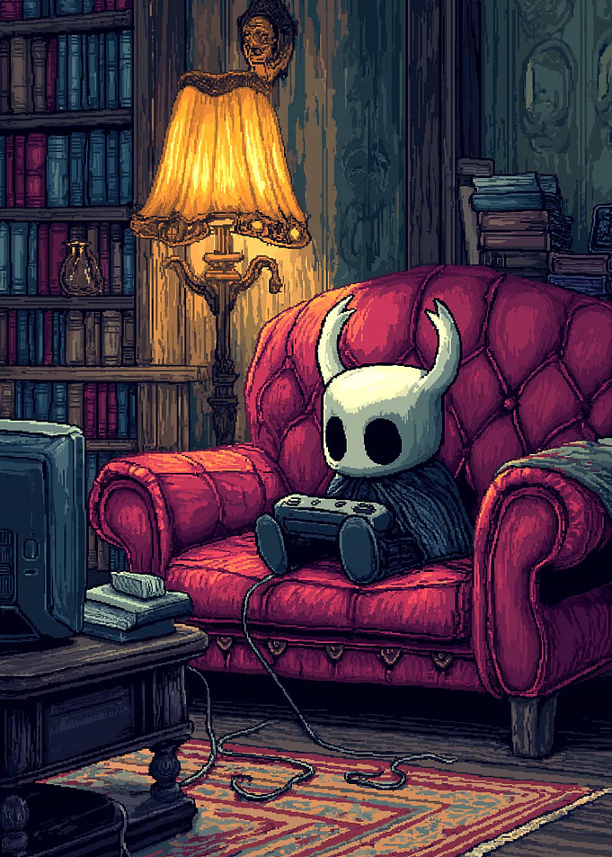 Hollow Knight Gaming Pixel Art