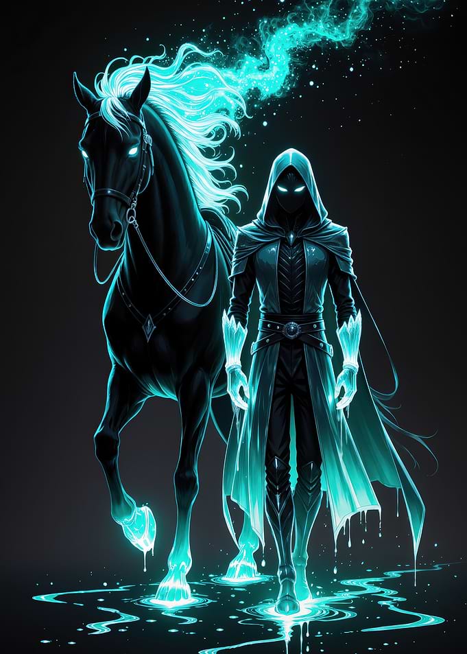 Ethereal Rider and Horse