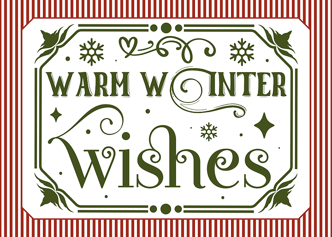 Warm Winter Wishes Holiday Card