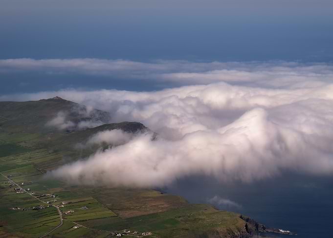 Coastal Mountains Shrouded in Clouds