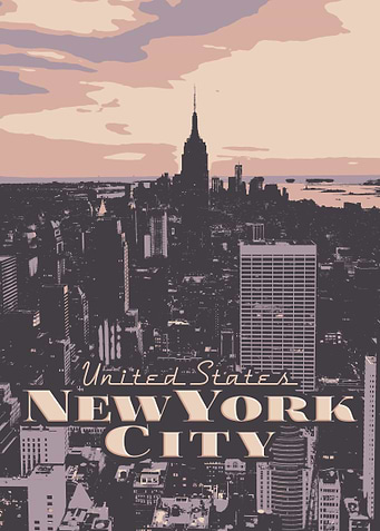 New York City Skyline Poster