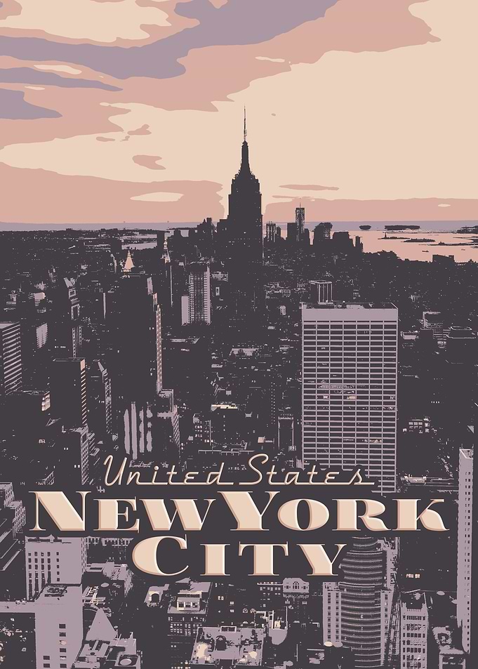 New York City Skyline Poster